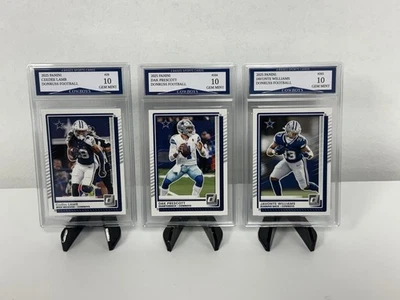 Набор из 3 карт 2025 Panini Donruss Dak Prescott CeeDee Lamb & Williams Cowboys! - Изображение 1 из 4