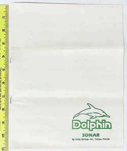 Vintage Dolphin Sonar Brochure Product Catalog - Picture 1 of 5