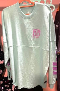 NEW Aqua colored Disney Women’s Large Sweet shirt, 100% cotton - Picture 1 of 6