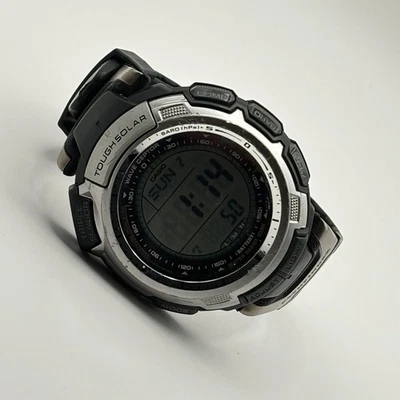 Casio Pathfinder 3070 PAW-1300 Triple Sensor Tough Solar 44mm Watch Box 4 - Image 1 of 4