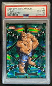 2025 Kakawow Aura Marvel Thing Green Gems #/25 PSA 10 - Picture 1 of 2