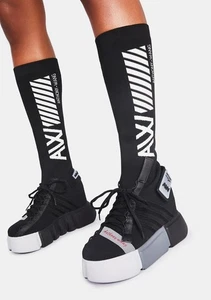 SCHWARZE CRANBERRY SOCKEN SNEAKER ANTHONY WANG Damengröße 8,5 - Bild 1 von 21