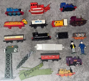 Collection Of Mixed Thomas The Tank Engine Engines, Carts, Cranky, Mavis - Picture 1 of 7