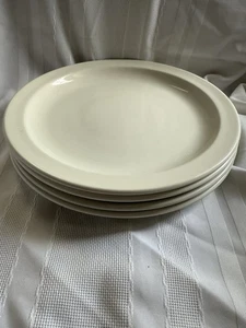 "Juego de 4 platos de cena blancos Midwinter Stonehenge de 10,5"" horno a mesa Inglaterra" - Imagen 1 de 6