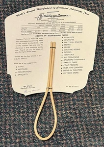 c1950s Paris Illinois U O Colson Fan Company - ad fan - Picture 1 of 2