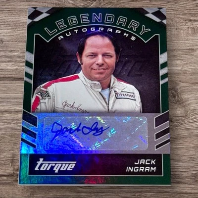 Jack Ingram PACK PULLED NASCAR HOFer signed card PANINI TORQUE LEGENDARY AUTOS - Image 1 of 3