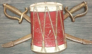 Vintage Sexton USA #576 Metal Drum & Sword with Eagle Wall Decoration - Picture 1 of 6
