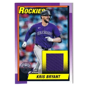 2025 Topps Series 1 - 1990 Topps Baseball Relics Kris Bryant #T90R-KB (MEM) - Picture 1 of 3