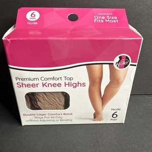 Unterwegs Premium Comfort Top Kniestrümpfe 6 Paar NUDE - Bild 1 von 4