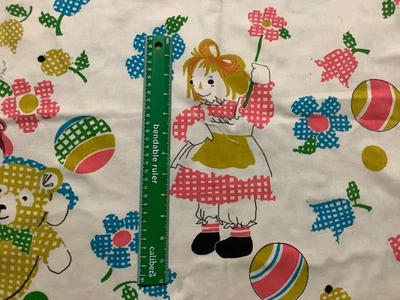 Raggedy Ann & Andy Vintage Fabric 1 yard x 52” - Image 1 of 2