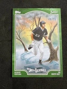 Robin Ventura /75 Green 🔥 2025 Bob Ross x Topps - Picture 1 of 2