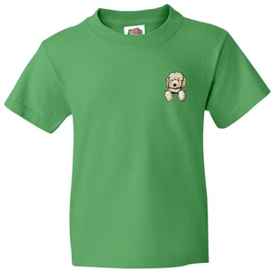 Inktastic Pocket Goldendoodle Youth T-Shirt - KiniArt Doodle Dog Labradoodle Pet - Picture 1 of 11