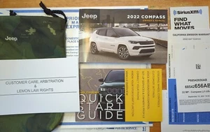 2022 Jeep Compass Owners Manual With Case OEM Free Shipping - Bild 1 von 1