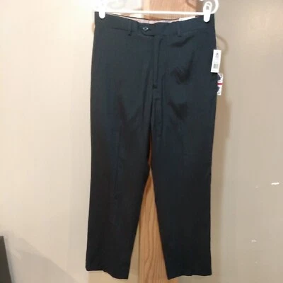 Pantalones de vestir/traje English Laundry para niños jóvenes talla 18 negro regular a rayas nuevos con etiquetas Foto 1 de 4