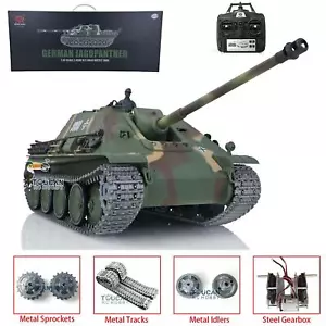 On Sale 1/16 Heng Long 3869 Jagdpanther Main Battle 7.0 RC Tank RTR Metal Tracks - Picture 1 of 12