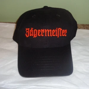 Nuevo con etiquetas Jagermeister - Negro - Logotipo Naranja - Sombrero / Gorra de béisbol - Alcohol - Licor - Imagen 1 de 2