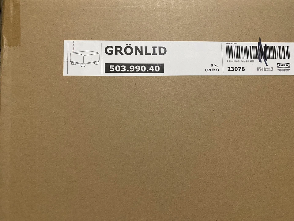 Ikea Gronlid Footstool Ottoman Frame 503.990.40 (Cover not included) New - Image 1 of 1