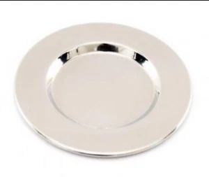 Small Charger Plate x 14cm - Wedding Home Table Decoration - Silver Finish - Picture 1 of 1
