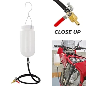MOTORCYCLE AUXILIARY FUEL TANK & CARB BALANCING GAS CONTAINER TUNING BOTTLE 1L - Picture 1 of 8