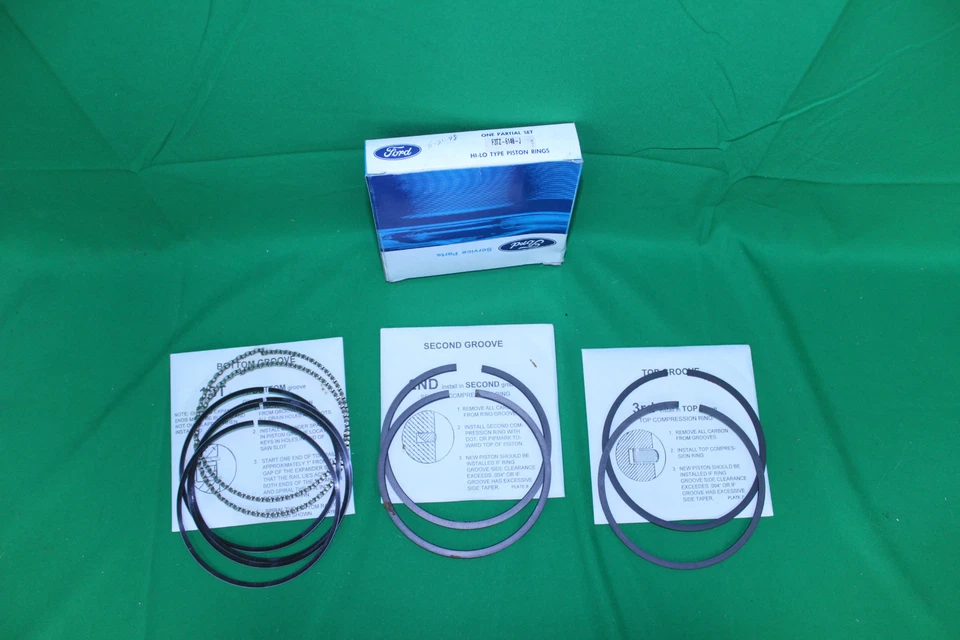 NOS OEM Ford Partial Piston Ring Set F3TZ-6148-J 460 V8 F-250 1993-1997 (409*) - Image 1 of 1