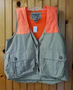 LL Bean Schieß Jagd Weste Damen Med Orange Khaki Canvas Vogel Rebhuhn NEU - Bild 1 von 4
