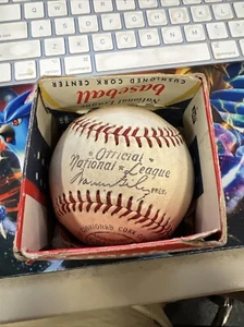 UNSIGNED 1958-62 Warren Giles Spalding Off'l National League Baseball In Box - Picture 1 of 5