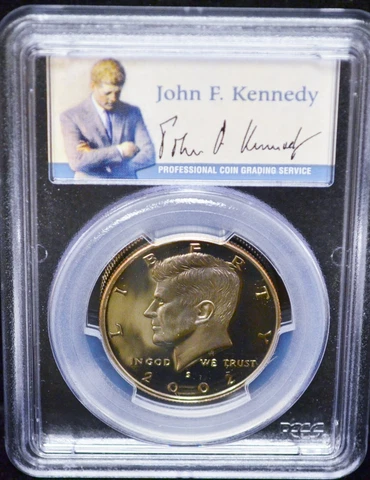 2002-S Kennedy Half Dollar PCGS Cert PR 70 DCAM #J505 Cover