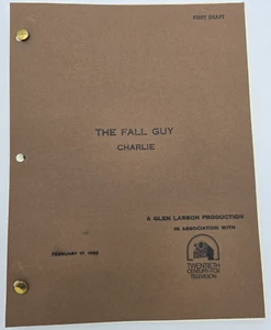 THE FALL GUY / David Braff 1982 TV Series Script, Lee Majors "Charlie" - Picture 1 of 15