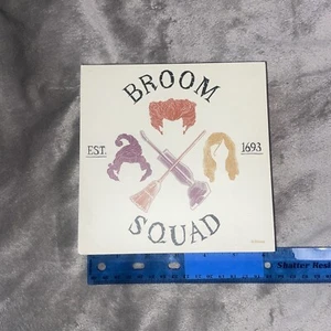 Disney's Hocus Pocus Broom Squad Wall Art Picture Decor - 6 Inches x 6 Inches - Picture 1 of 13