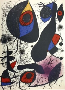 Joan Miró, Untitled Plate 1, Hand Signed Lithograph - Picture 1 of 5
