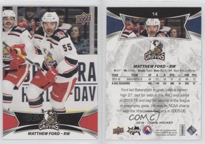 2016-17 Upper Deck AHL Red Matthew Ford #14