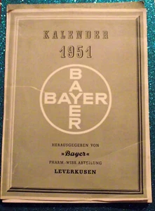 BAYERLeverkusen--Wochen-Wandkalender von 1951 - Bild 1 von 5