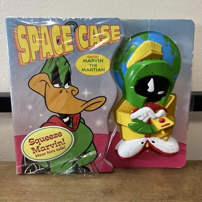 Talking Marvin the Martian Space Case Book Warner Bros. Vintage Looney Tunes - Image 1 of 4