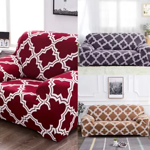1/2/3/4 Seater Sofa Covers Stretch Chair Couch Slipcover Furniture Protector - Picture 1 of 23