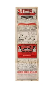 1974 Rolling Stones 34"x11" Movie Poster Ladies and Gentlemen The Rolling Stones - Picture 1 of 6