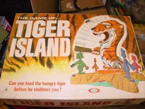 VTG IDEAL Toys 1966 : THE GAME OF TIGER ISLAND - Family Board Game (COMPLETE) EX - Picture 1 of 8