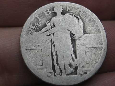 Dateless Silver Standing Liberty Quarter, Type 1 Variety Minted in 1916 and 1917 Cover
