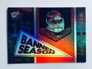 Ryan Mallett Rookie 2011 Press Pass Gold Reflectors Card #87 Banner Season #/100 - Bild 1 von 2