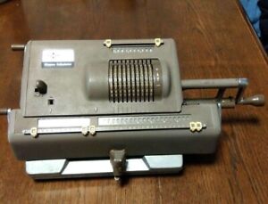 Japan CALCULATING MACHINE Hand Mechanical Calculator Antique RARE Vintage