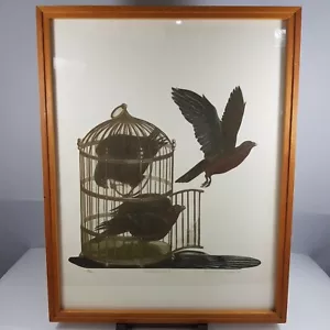 Susan Jameson Signed Limited Edition Etching The Bird Cage II 72/90 1978 - Picture 1 of 12