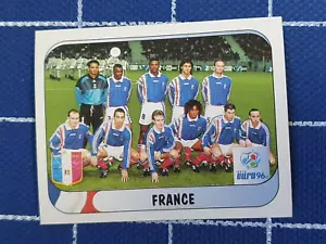 Football sticker #148 France team photo Zinedine Zidane UEFA EURO England 1996 - Picture 1 of 2