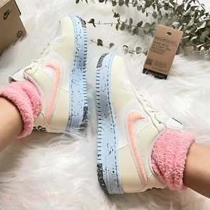 Nike Air Force 1 Crater W sneakers in sail/coconut milk DH0927 100 W7 - Picture 1 of 12