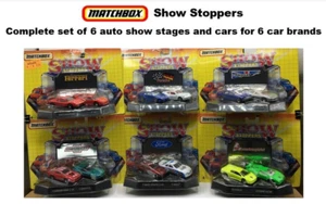 Matchbox SHOW STOPPERS 1993 / set of 6 / Ferrari Porsche Lambo Jaguar Ford Chevy - Picture 1 of 21