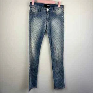 Jeans skinny da donna Love Moschino a pois denim taglia: 26 - Foto 1 di 7