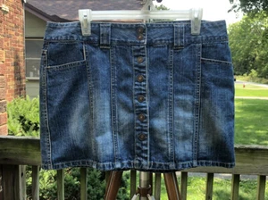 Route 66 denim butterfly skirt Size 14 - Picture 1 of 6