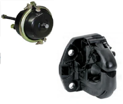 40 Ton Offset Pintle Hook 4-Hole Pattern, ringfeder interchange, Air Assisted wi - image 1 of 4