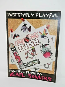 Positively Playful Tattoo Flash by Gail Somers 8x10.5" Booklet 14 Pages Fanciful - Picture 1 of 7