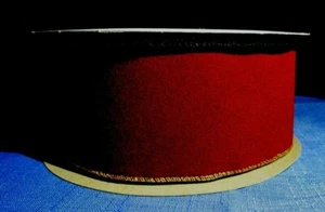 Burgundy Red One-Sided Christmas Ribbon - 2.5" x 10 Yards - Wired Edge - Picture 1 of 1