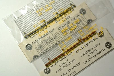 180K 5% 1/4W RCR07G184JS ALLEN BRADLEY Carbon Composition Resistors [QTY=50pcs]