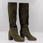 Bottes femme Tory Burch Brooke Slouchy 75 mm T logo vert grand cuir taille 7